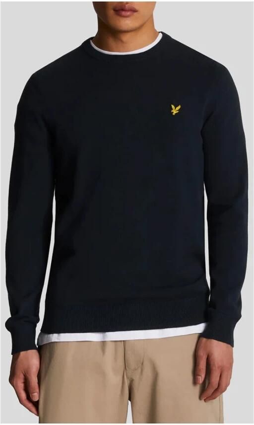 LYLE & SCOTT Heren Truien & Vesten Cotton Crew Neck Jumper Donkerblauw - Foto 4