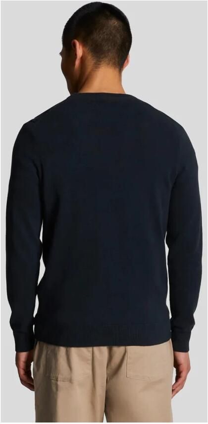 LYLE & SCOTT Heren Truien & Vesten Cotton Crew Neck Jumper Donkerblauw - Foto 5