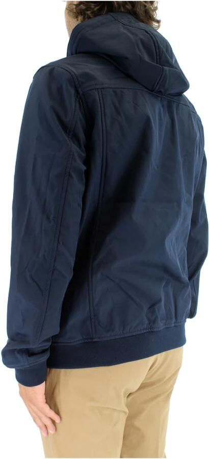 Lyle & Scott Blauwe Softshell Jas met Rits en Capuchon Blue Heren - Foto 12