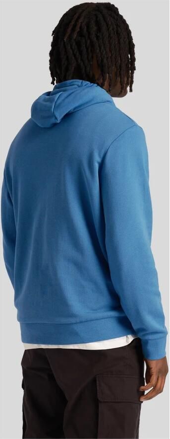 Lyle & Scott Loopback Hoodie met Borduurwerk Blue Heren - Foto 4