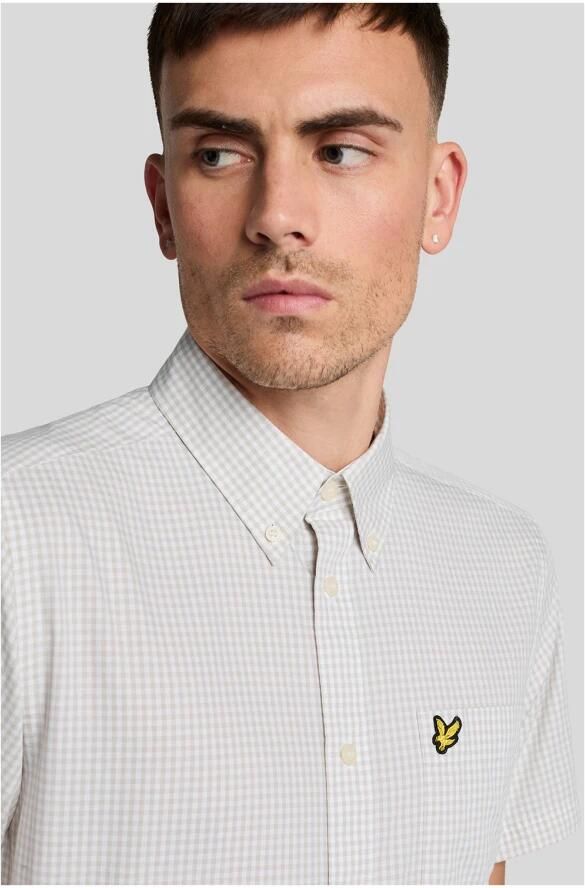 Lyle & Scott Overhemd Lange Mouw Lyle & Scott SW2213V SHORT SLEEVE SHIRT-X334 COVE