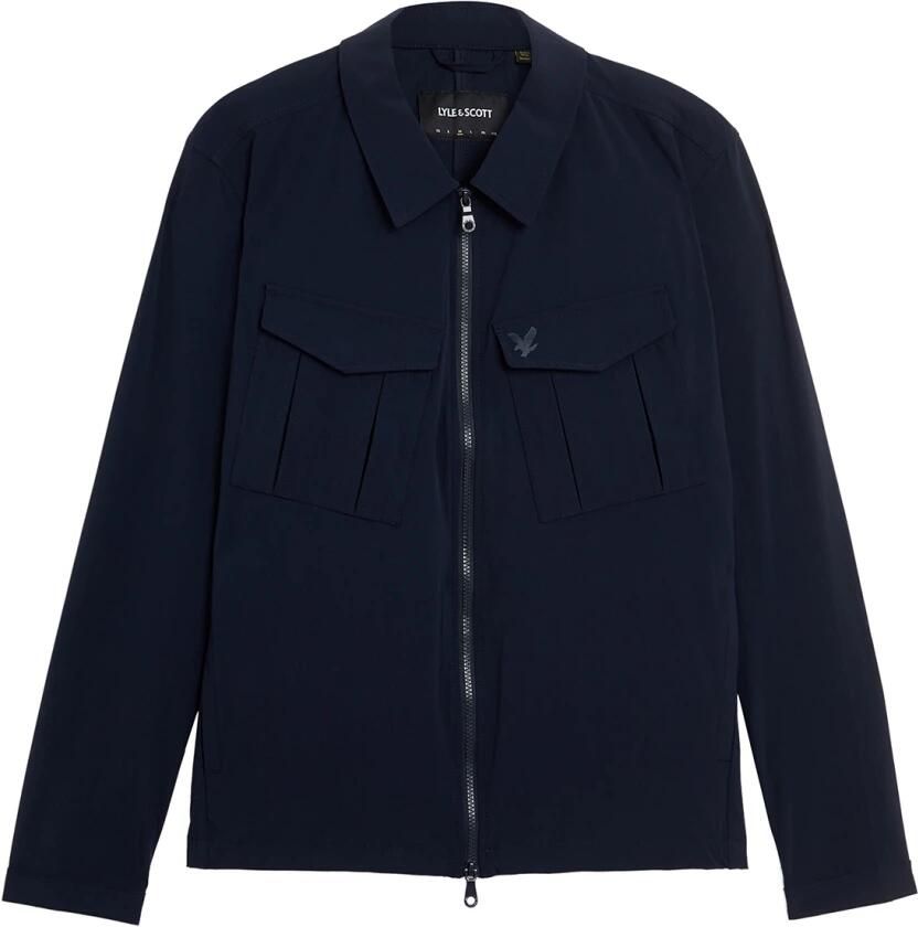 Lyle & Scott LS Geweven Shirts Nylon Zak Overshirt Blue Heren - Foto 4