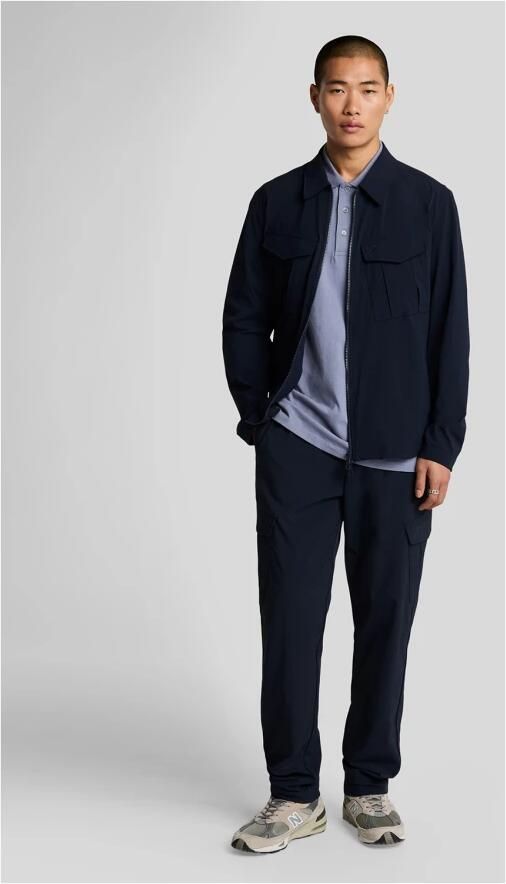 Lyle & Scott LS Geweven Shirts Nylon Zak Overshirt Blue Heren - Foto 6