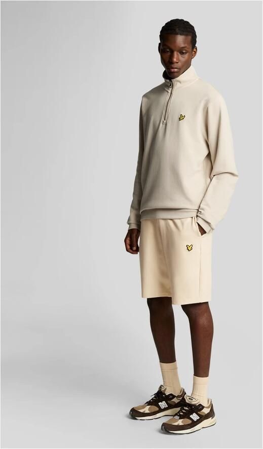 Lyle & Scott Mid Bottoms Fly Fleece Shorts Beige Heren - Foto 4