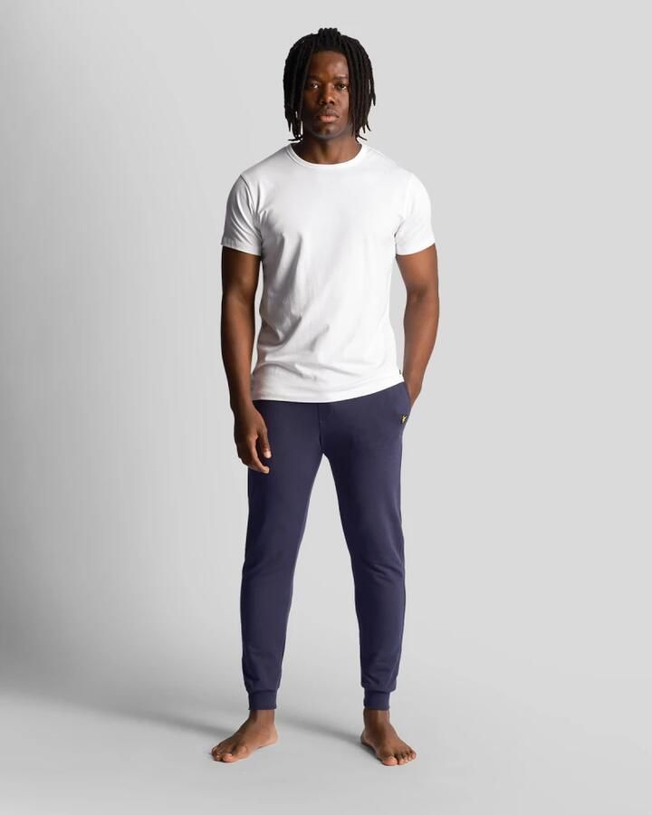 Lyle & Scott Mid Bottoms Single Jersey Lounge Pant Blue Heren