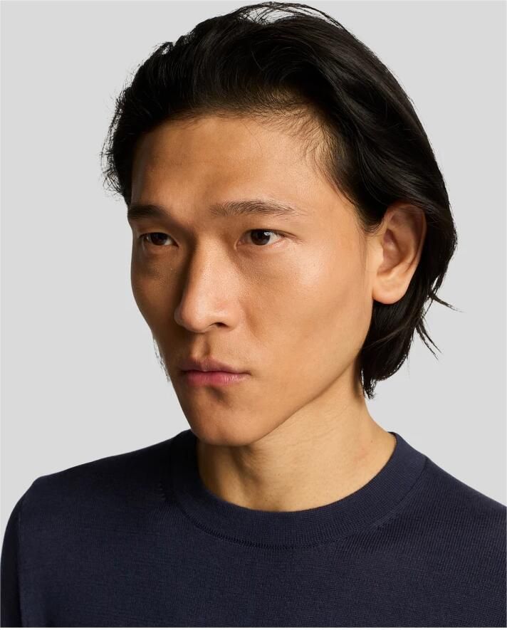 Lyle & Scott Trui Lyle & Scott KN2235TON SUPERFINE-Z271 DARK NAVY