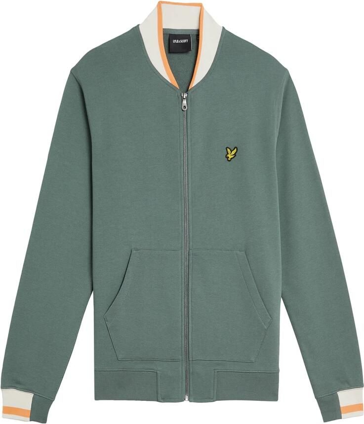 Lyle & Scott Trainingsjack Lyle & Scott Half getipt jersey bomberjack - Foto 5