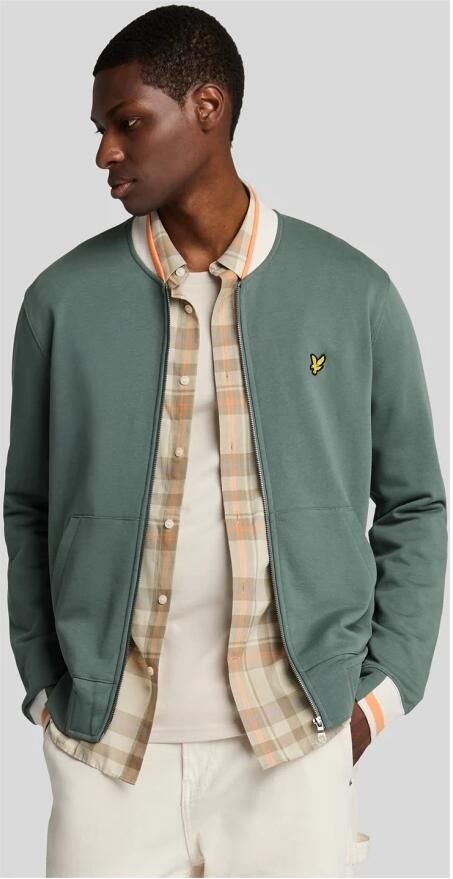 Lyle & Scott Trainingsjack Lyle & Scott Half getipt jersey bomberjack - Foto 3