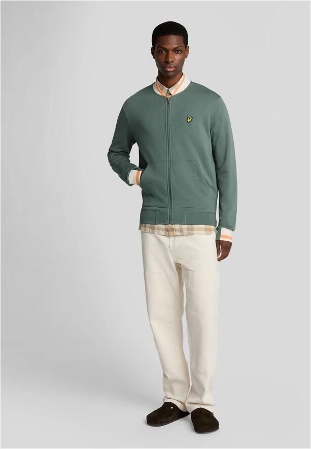 Lyle & Scott Trainingsjack Lyle & Scott Half getipt jersey bomberjack - Foto 2