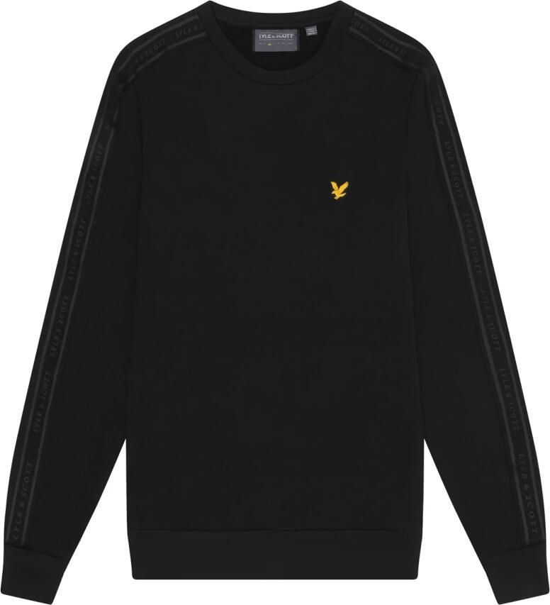Lyle & Scott Mid Layers Tape Crew Neck Black Heren