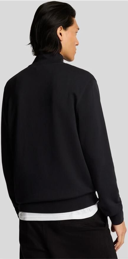 Lyle & Scott Middenlagen Superfijne Quarter Zip Sweatshirt Black Heren - Foto 4