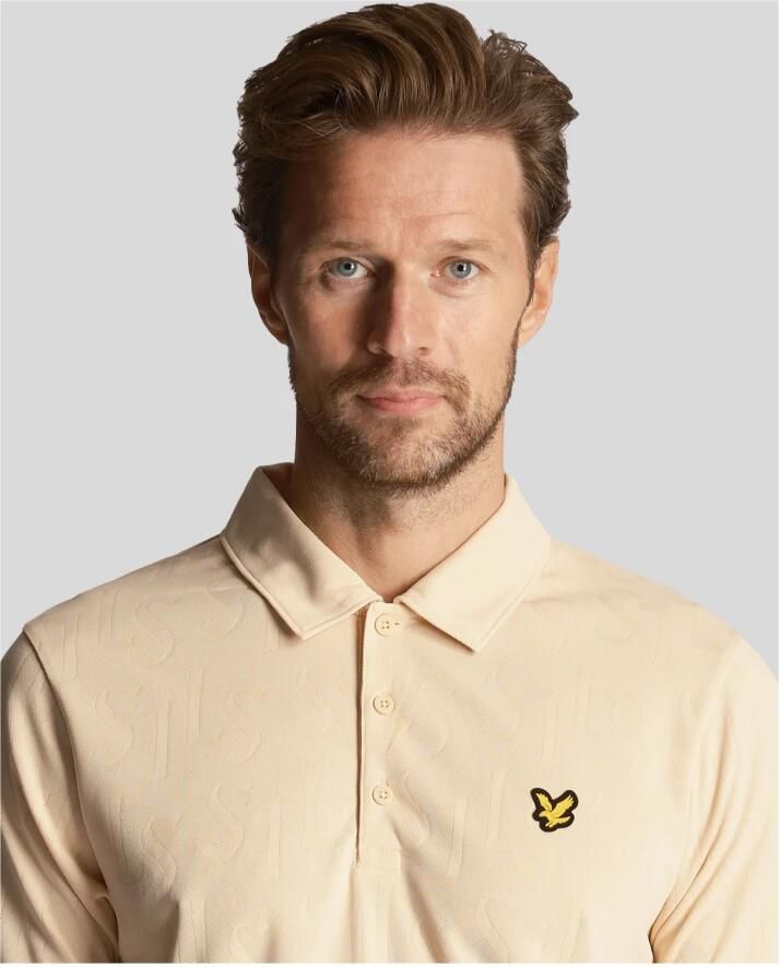 Lyle & Scott Polo Shirt Korte Mouw Lyle & Scott Polo Monogram Jacquard - Foto 2