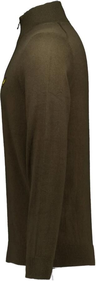 LYLE & SCOTT Heren Truien & Vesten Cotton Merino Quarter Zip Jumper Olijf