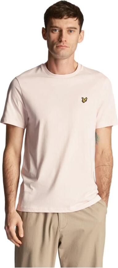 LYLE & SCOTT Heren Polo's & T-shirts Plain T-shirt Lichtroze - Foto 5