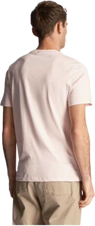 LYLE & SCOTT Heren Polo's & T-shirts Plain T-shirt Lichtroze - Foto 6