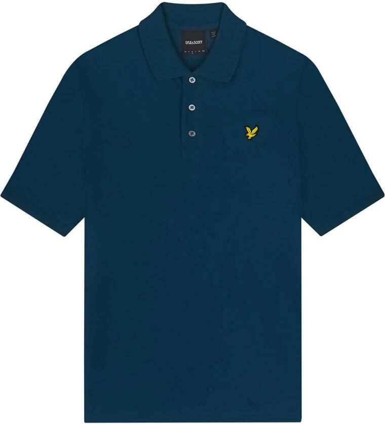 Lyle & Scott Donkerblauw Poloshirt Korte Mouw Blue Heren