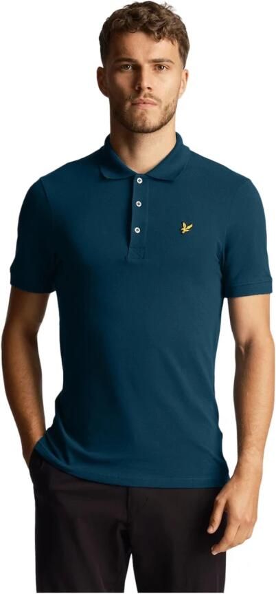 Lyle & Scott Donkerblauw Poloshirt Korte Mouw Blue Heren - Foto 2