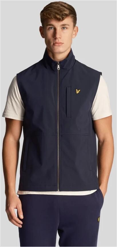 Lyle & Scott Blauwe Sweater Vest Softshell Blue Heren - Foto 9