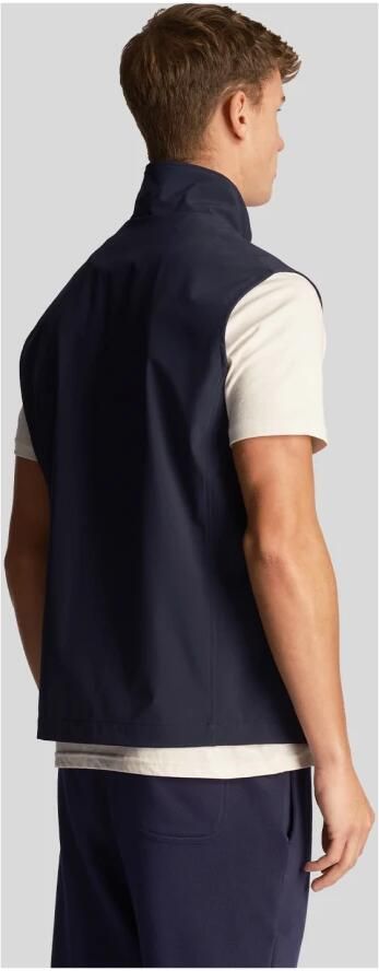 Lyle & Scott Blauwe Sweater Vest Softshell Blue Heren - Foto 8