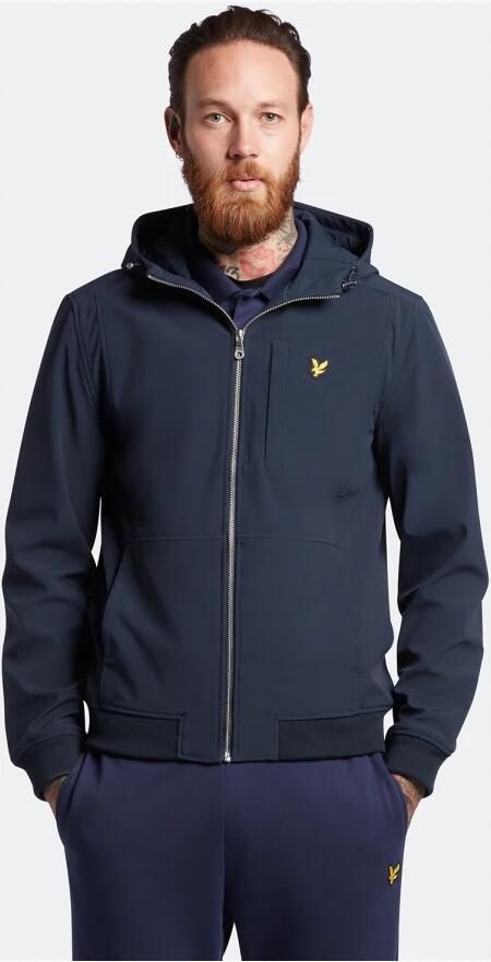 Lyle & Scott Blauwe Softshell Jas met Rits en Capuchon Blue Heren - Foto 11
