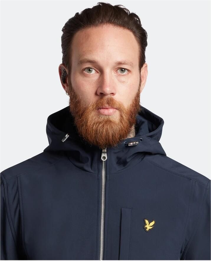Lyle & Scott Blauwe Softshell Jas met Rits en Capuchon Blue Heren - Foto 6