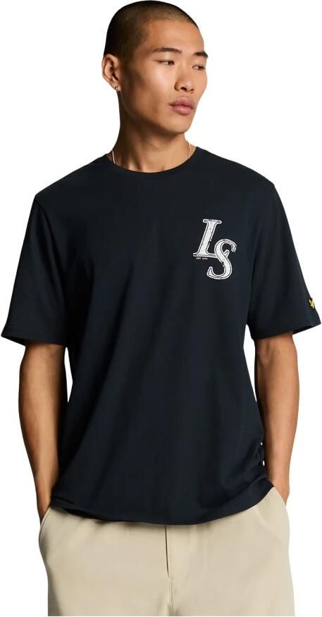 Lyle & Scott SS T-Shirts Emblem T-Shirt Blue Heren - Foto 3