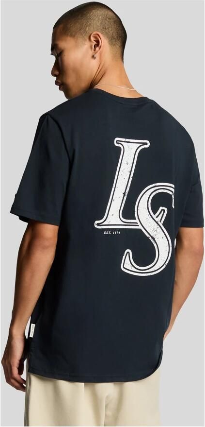 Lyle & Scott SS T-Shirts Emblem T-Shirt Blue Heren - Foto 6
