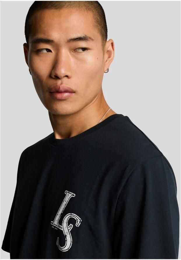Lyle & Scott SS T-Shirts Emblem T-Shirt Blue Heren - Foto 4