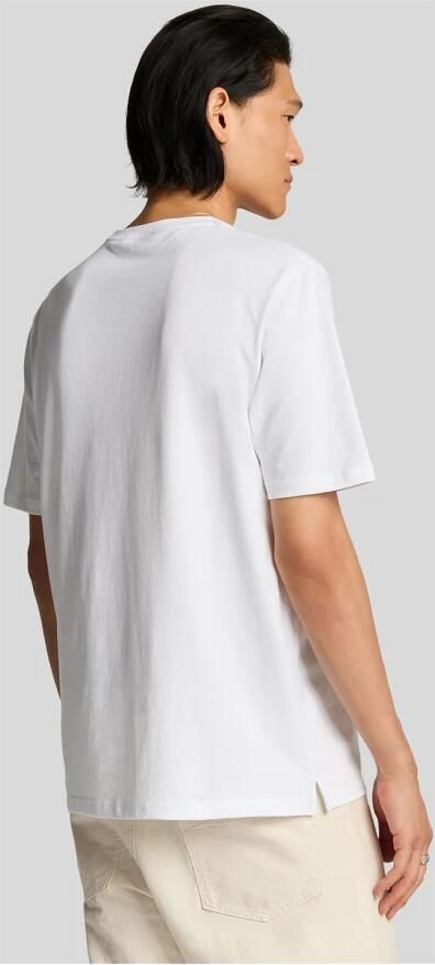 Lyle & Scott SS T-shirts Geborduurd Badge Grafisch T-shirt White Heren - Foto 3