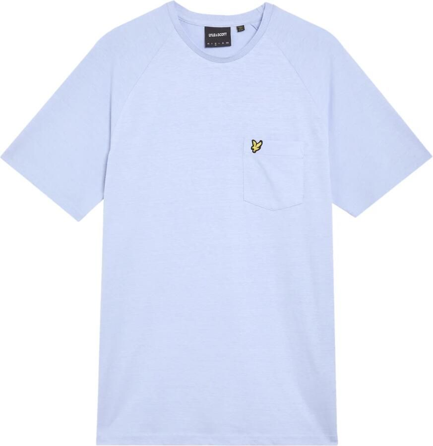 Lyle & Scott T-shirt Korte Mouw Lyle & Scott Raglan T-shirt van linnenmix - Foto 5