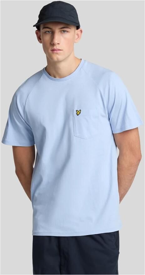 Lyle & Scott T-shirt Korte Mouw Lyle & Scott Raglan T-shirt van linnenmix - Foto 3