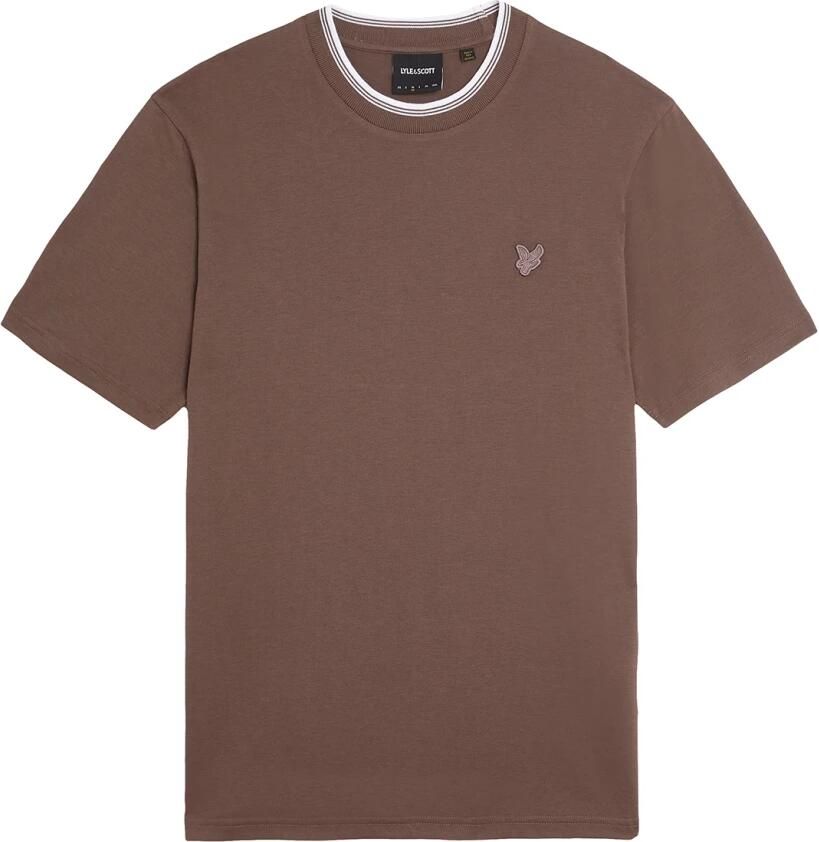 Lyle & Scott T-shirt Lyle & Scott TS2227TON TIPPED SUPERFINE-X546 PLUM TRUFFLE - Foto 5