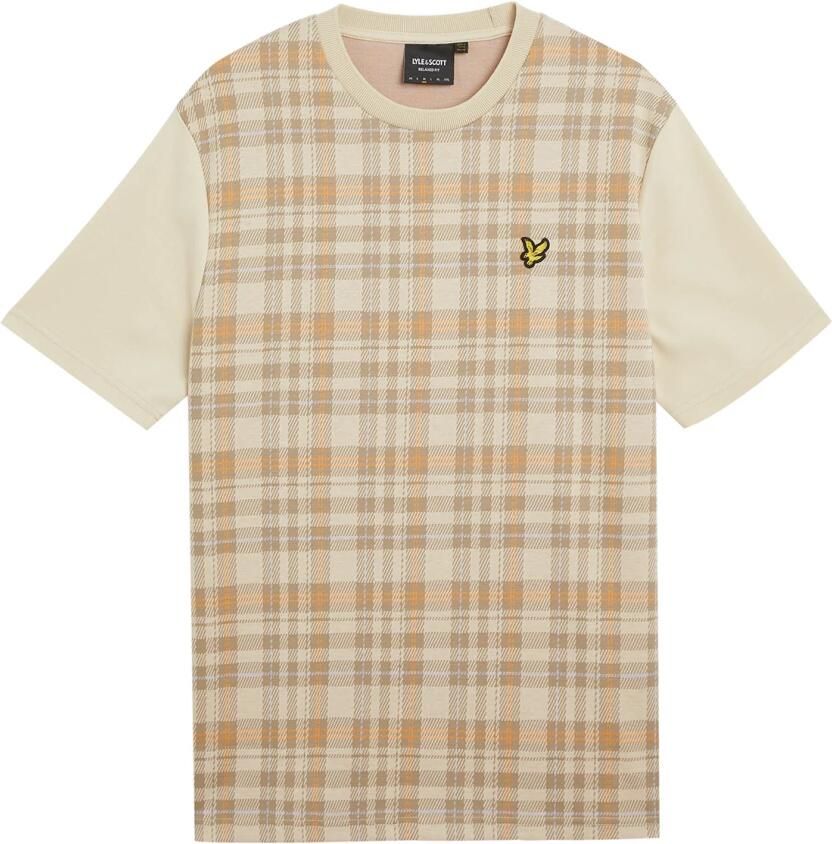 Lyle & Scott T-shirt Korte Mouw Lyle & Scott Ontspannen lente tartan T-shirt - Foto 5