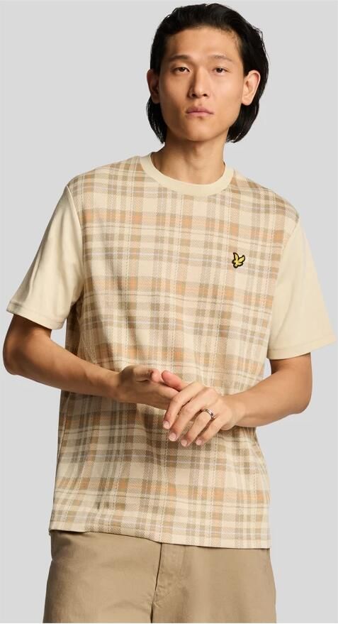 Lyle & Scott T-shirt Korte Mouw Lyle & Scott Ontspannen lente tartan T-shirt - Foto 3