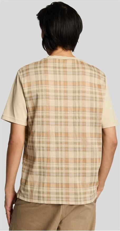 Lyle & Scott T-shirt Korte Mouw Lyle & Scott Ontspannen lente tartan T-shirt - Foto 4