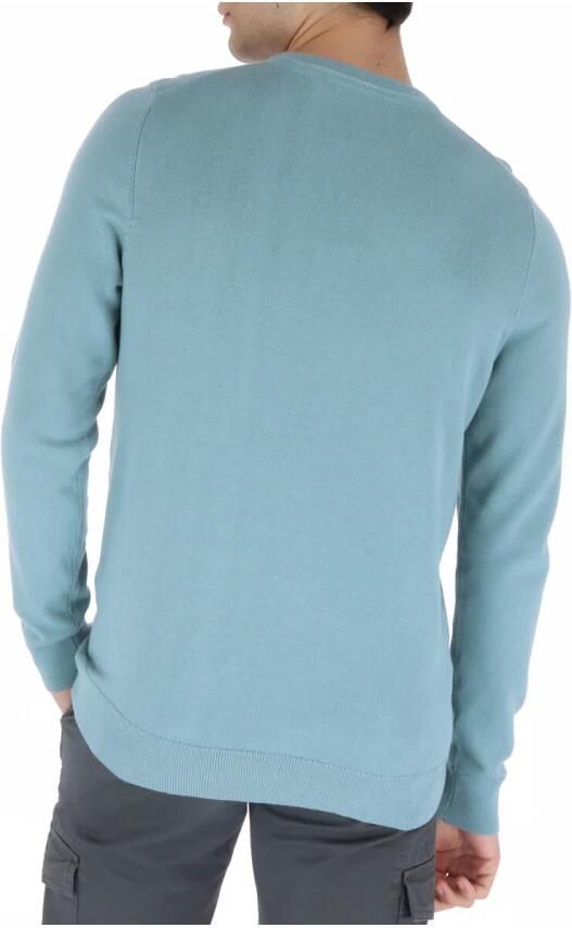 LYLE & SCOTT Heren Polo's & T-shirts Cotton Crew Neck Jumper Blauw