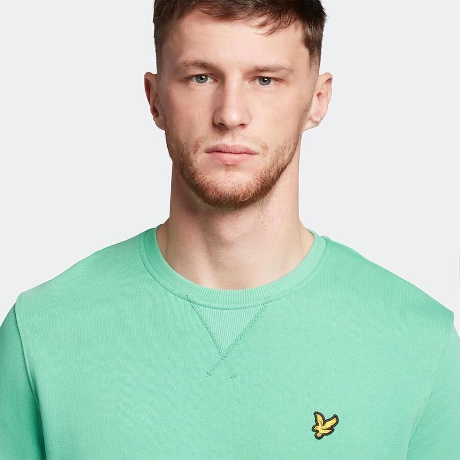 Lyle & Scott Sweatshirt van het bemanning Groen Heren