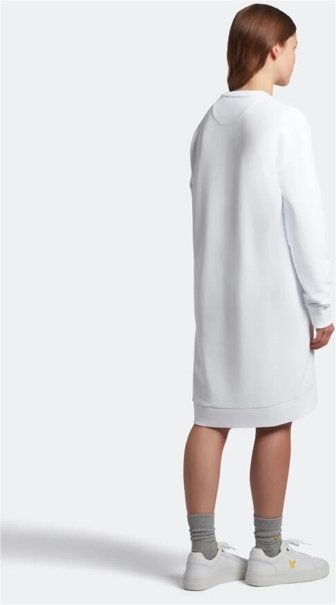 Lyle & Scott Witte Mini Jurk Sweattshirt Dress - Foto 6