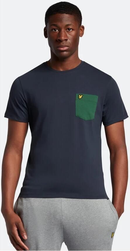 Lyle & Scott Lyle and Scott T-shirt Pocket Donkerblauw Blauw Heren - Foto 3
