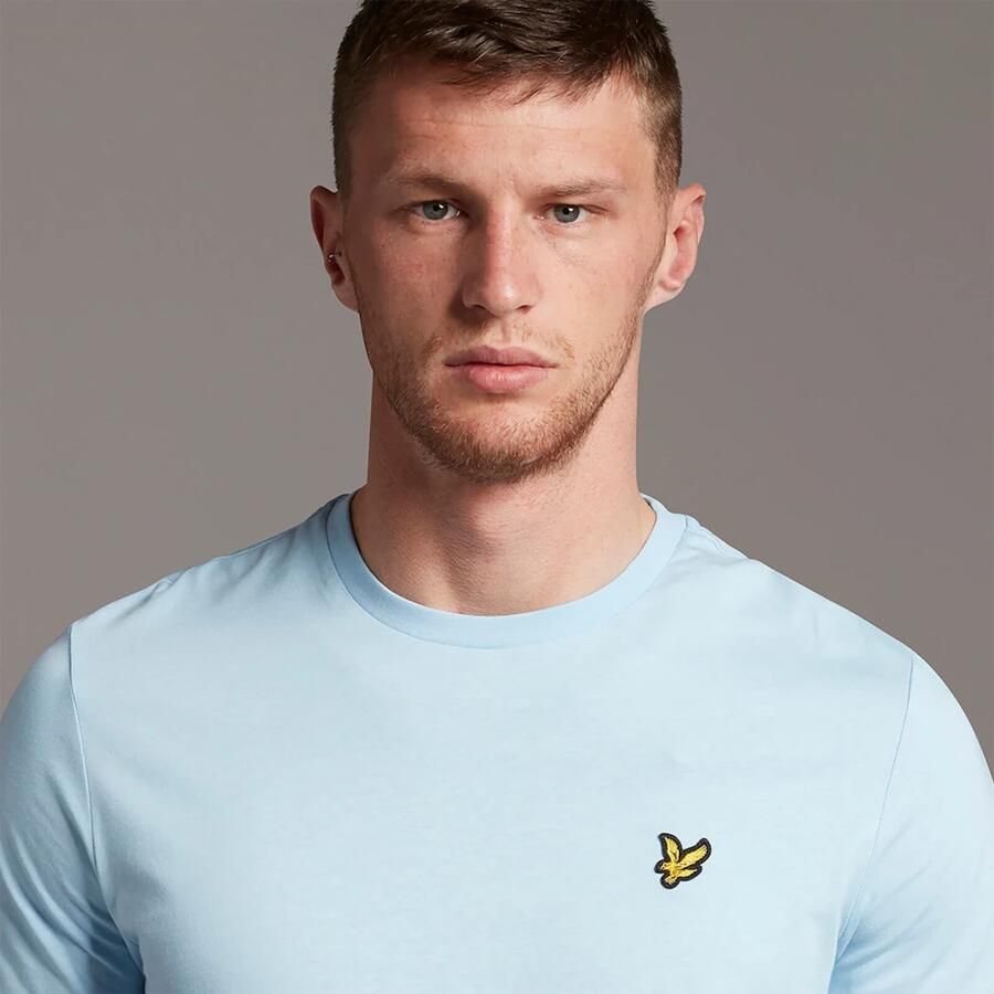 Lyle & Scott Lichtblauw T-shirt met geborduurd logo Blue Heren - Foto 4