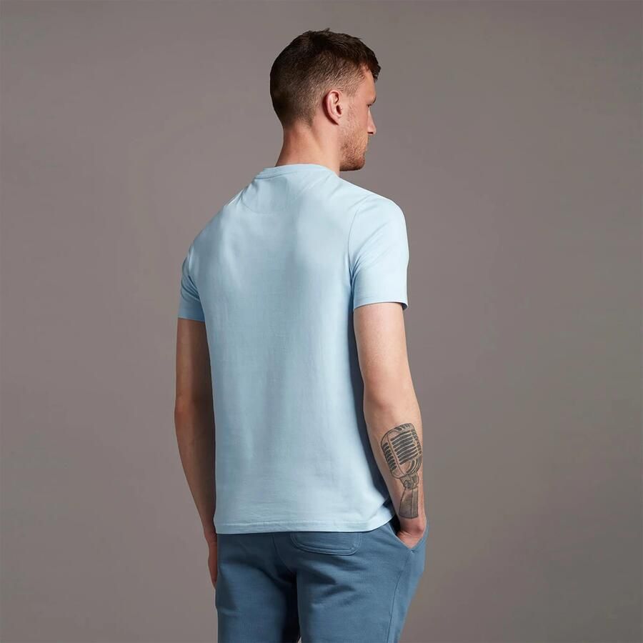 Lyle & Scott Lichtblauw T-shirt met geborduurd logo Blue Heren - Foto 5