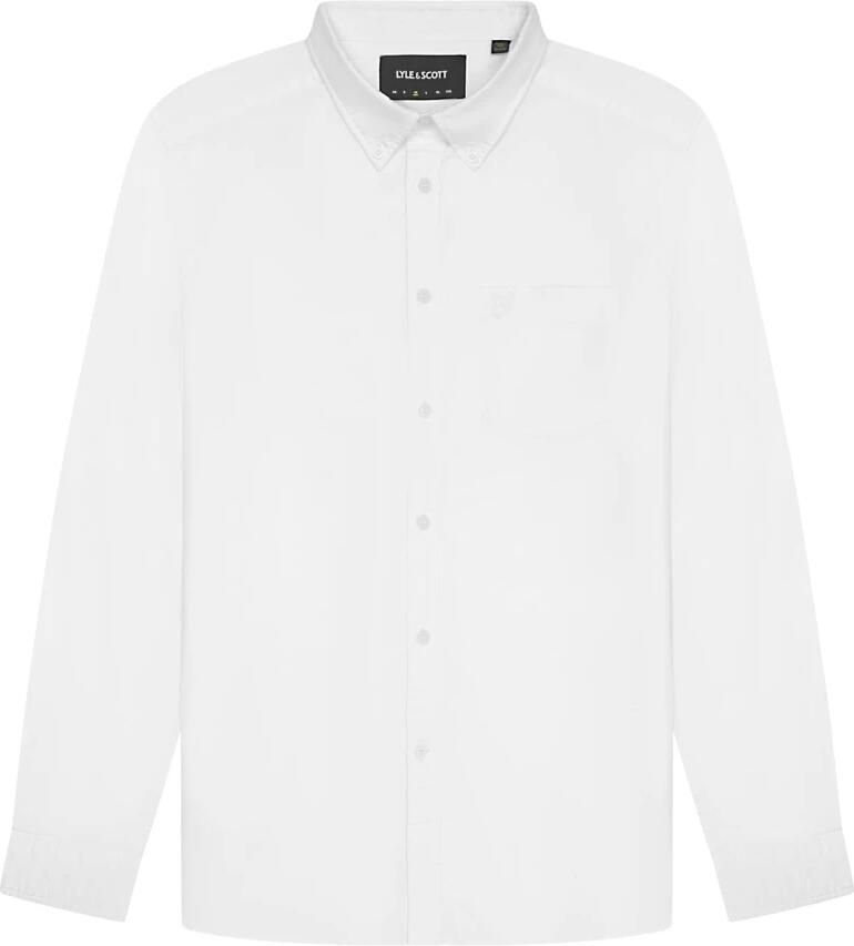 Lyle & Scott Overhemd Lange Mouw Lyle & Scott Tonal Eagle Plain Oxford Shirt - Foto 2