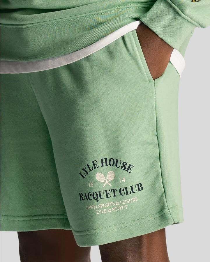 Lyle & Scott Korte Broek Lyle & Scott Short Racquet Club Graphic Sweat