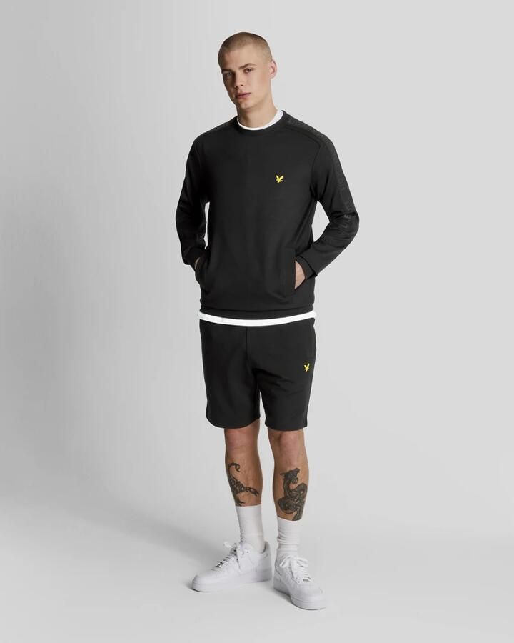 Lyle & Scott Zak Sweat Crew Midlayer Black Heren - Foto 3