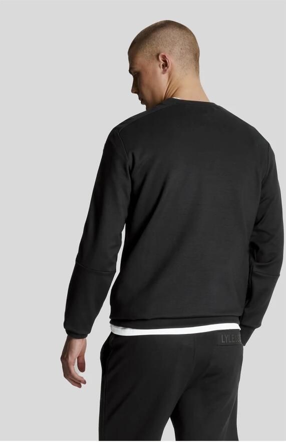 Lyle & Scott Zak Sweat Crew Midlayer Black Heren - Foto 4