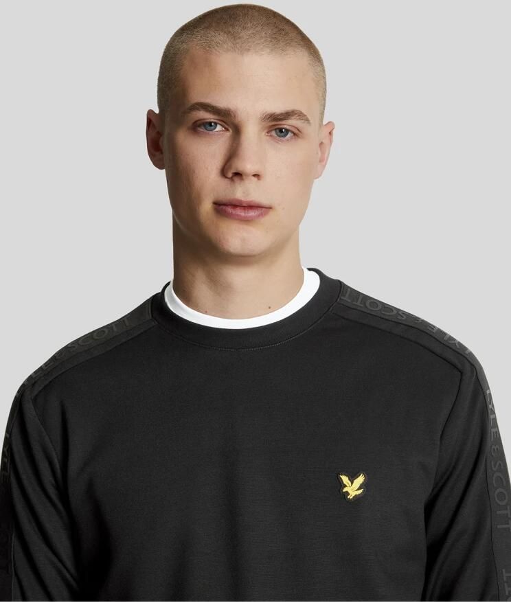 Lyle & Scott Zak Sweat Crew Midlayer Black Heren - Foto 2