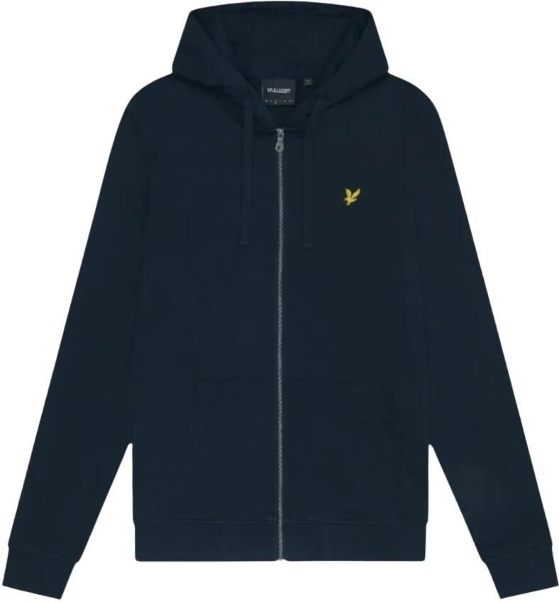 Lyle & Scott Capuchon sweaters Lyle & Scott Lyle Scott Cardigan Zip Hood Dark Navy
