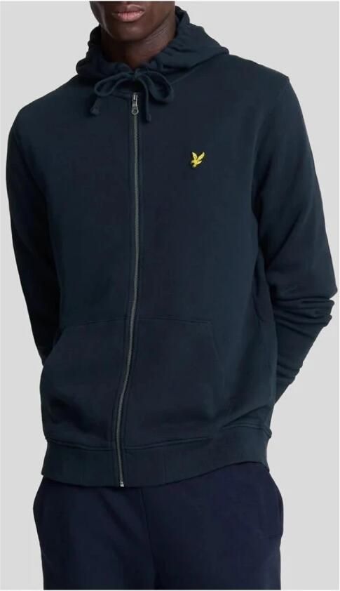 Lyle & Scott Capuchon sweaters Lyle & Scott Lyle Scott Cardigan Zip Hood Dark Navy - Foto 3