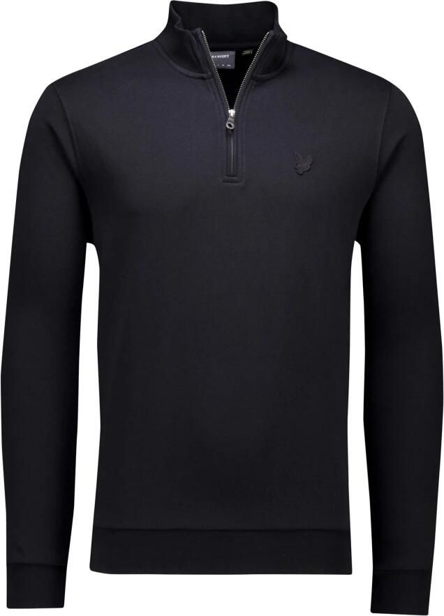 Lyle and Scott Lyle & Scott Half Zip Pullover Tonal Zwart