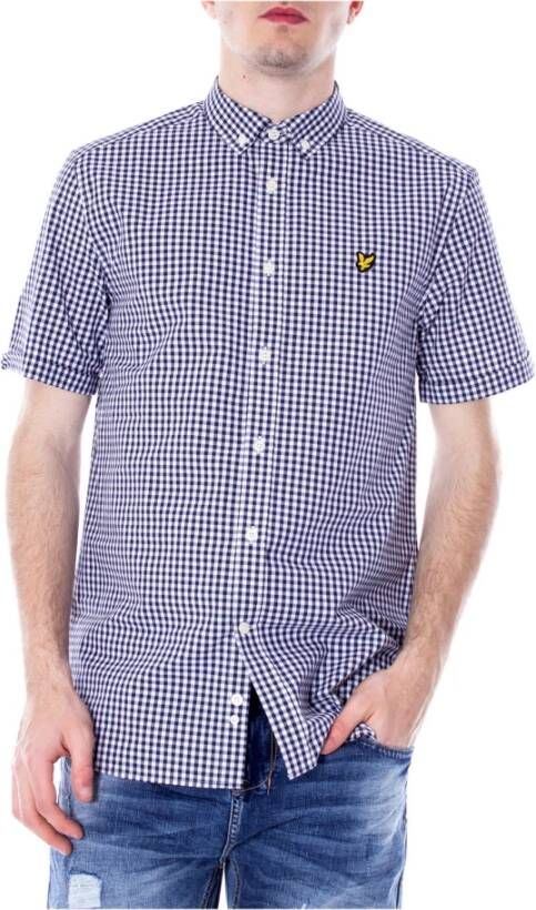 Lyle & Scott Lyle Scott Men Shirt Blauw Heren